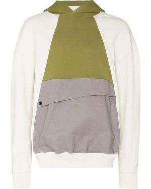 A_COLD_WALL* Flap-Pocket Panelled Hoodie - Green