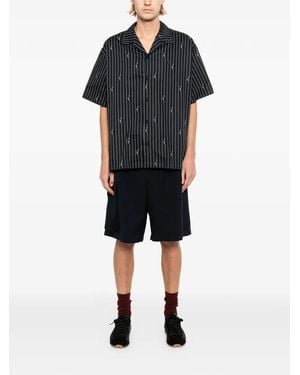 Lacoste Striped Twill Shirt - Black