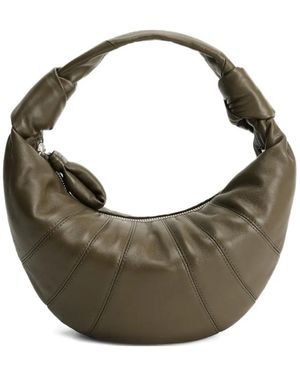 Lemaire Fortune Croissant Knotted Shoulder Bag - Grey
