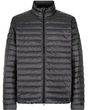 Geox Dereck Front-Zip Down Jacket - Black