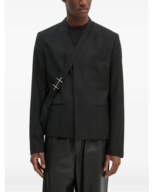 HELIOT EMIL Blazer Con Detalle De Cruz - Negro