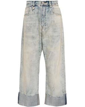 R13 X-Boyfriend Jeans Met Cuffs - Grijs