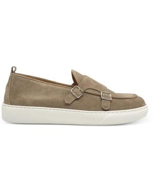Henderson Loafer Aus Wildleder Mit Doppeltem Riemen - Natur