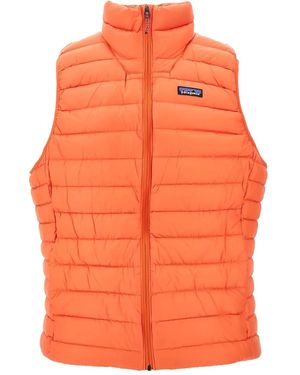 Patagonia Bodywarmer Met Logo-Applicatie - Oranje