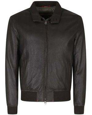 Stewart Nuvola Campus Leather Jacket - Black