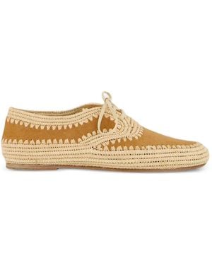 Gabriela Hearst X Clergerie Miguel Lace-Up Derby Shoes - White