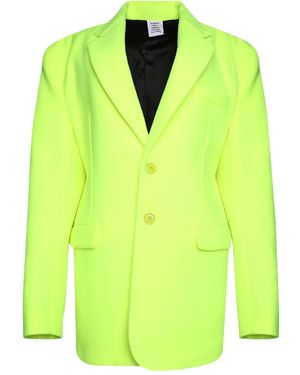 Vetements Long-Sleeve Blazer - Green