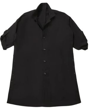 Yohji Yamamoto Single-Breasted Coat - Black