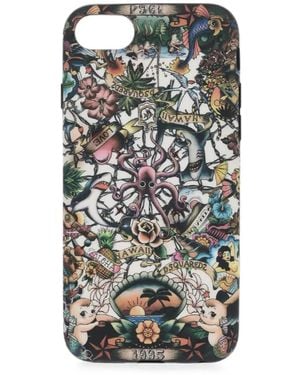 DSquared² Graphic-Print Iphone 8 Plus Phone Case - Negro