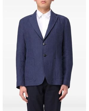 Giorgio Armani Single-Breasted Blazer - Blue