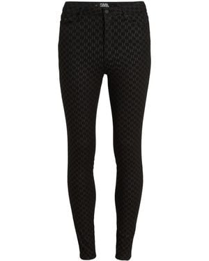 Karl Lagerfeld モノグラム スキニージーンズ - ブラック