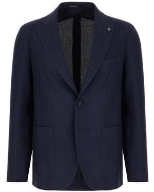 Tagliatore Single-Breasted Blazer - Blue