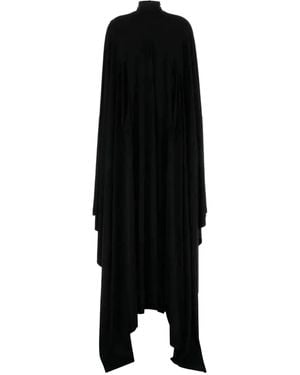 Balenciaga Asymmetric Maxi Dress - Black