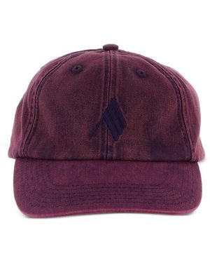 The Attico Cappello Con Logo Ricamato - Viola