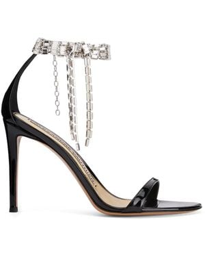 Alexandre Vauthier Tiffany Sandalen Mit Kristall 105Mm - Schwarz