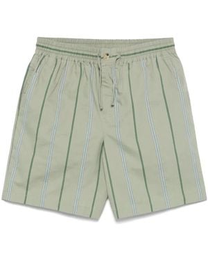 Maison Kitsuné Striped Shorts - Green