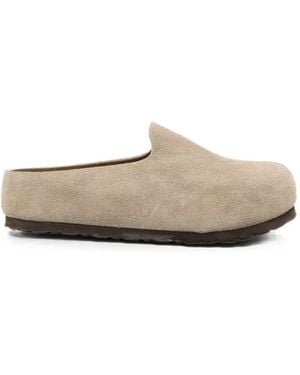 Birkenstock Amsterdam Suede Mules - White