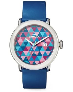 Shinola Detrola 41Mm Watch - Blue