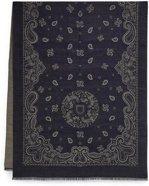 Ferragamo Arabesque Print Stole - Black