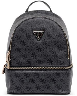 Guess Follie Logo Pattern Backpack - Blue