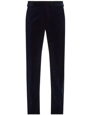 Ralph Lauren Gregory Velvet Trousers - Blue
