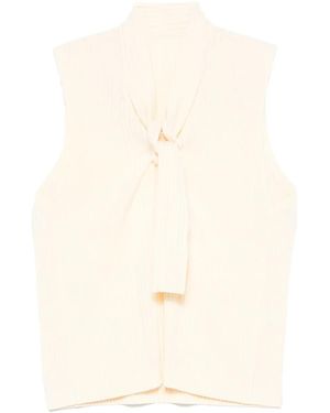 Homme Plissé Issey Miyake Gilet Effetto Plissettato - Neutro