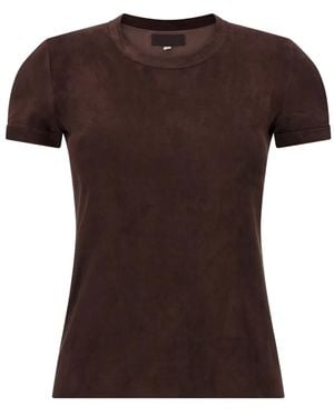 Stouls 05 T-Shirt Aus Wildleder - Braun