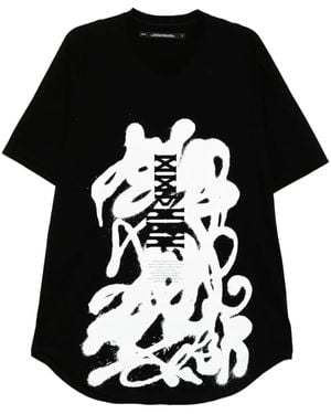 Julius T-Shirt Mit Grafischem Print - Schwarz