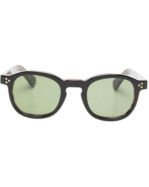 Lesca Iota Round Sunglasses - Green