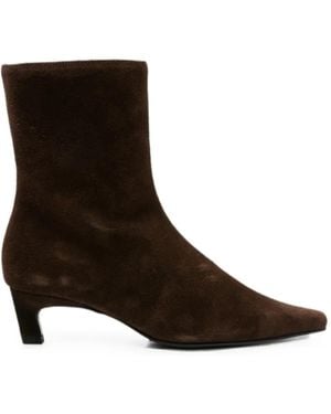 Alohas Bottines En Daim À Bout Pointu - Black