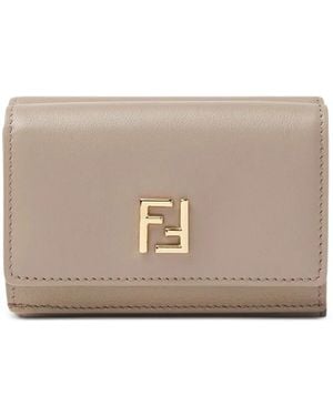 Fendi Ff Mini-Portemonnee - Naturel