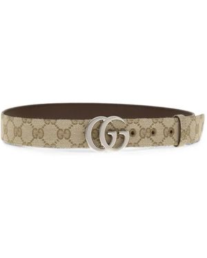 Gucci Gg Marmont Belt - White