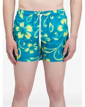 Sundek Floral-Print Swim Shorts - Blue