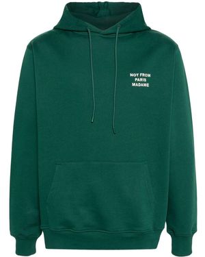 Drole de Monsieur Not From Paris Madame Hoodie - Grün
