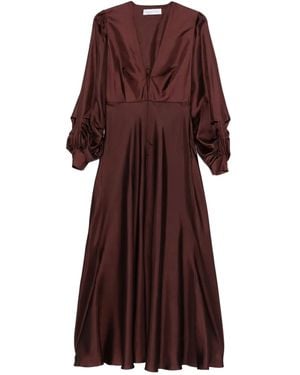 Raquel Diniz V-Neck Maxi Dress - Purple