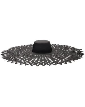 Blumarine Laser-Cut Sun Hat - Grey