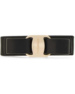 Ferragamo Barrette Double Vara À Nœuds - White
