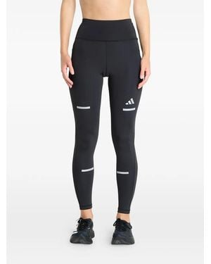 adidas Broek Met Reflecterend Detail En Logoprint - Blauw