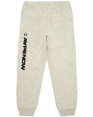 Aape By A Bathing Ape Logo-Appliqué Track Pants - White