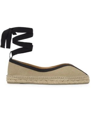 Castañer Kanu Tie-Fastening Ballet Flats - White