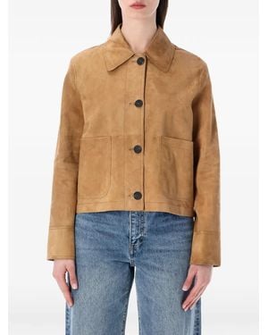 S.W.O.R.D Buttoned Cropped Jacket - Blue