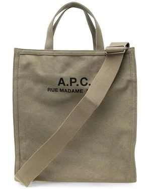 A.P.C. Bolso Shopper Recuperation - Verde