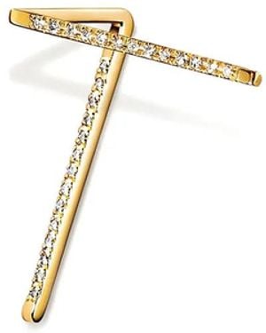 Shihara Ohrring mit Diamanten - Mettallic