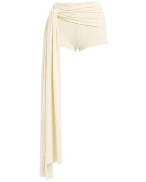 Axel 113 Tina Draped Shorts - White