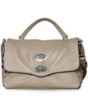 Zanellato Stud-Embellished Leather Shoulder Bag - Metallic