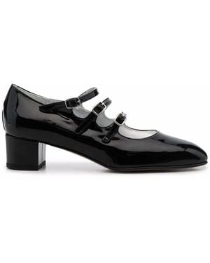 CAREL PARIS Kina 40Mm Buckled Court Shoes - Black