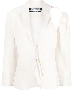 Jacquemus La Veste Galliga Blazer Jacket - White