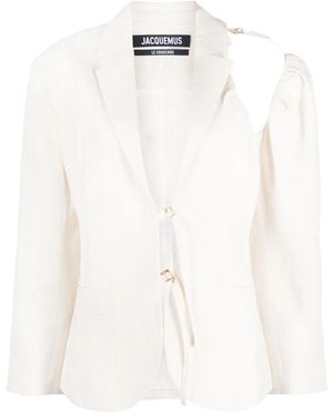 Jacquemus La Veste Galliga Blazer Jacket - White