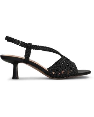 Bibi Lou Kou Braided Slingback Sandals - Black