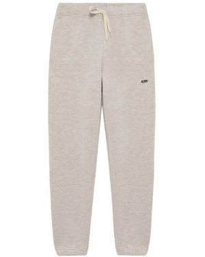 Autry Logo-Embroidered Drawstring Track Pants - White